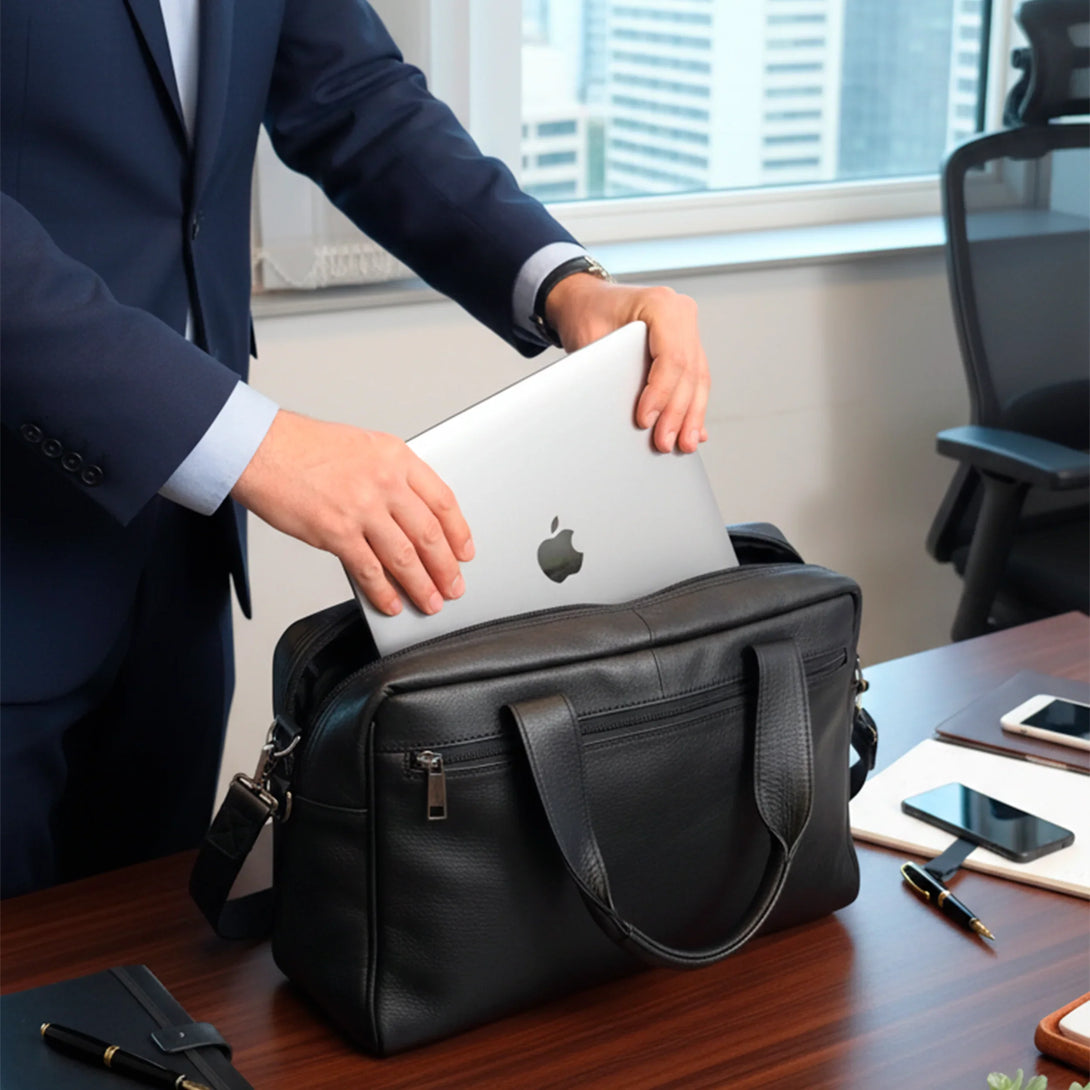 personalized leather wallet and belt gift set for men